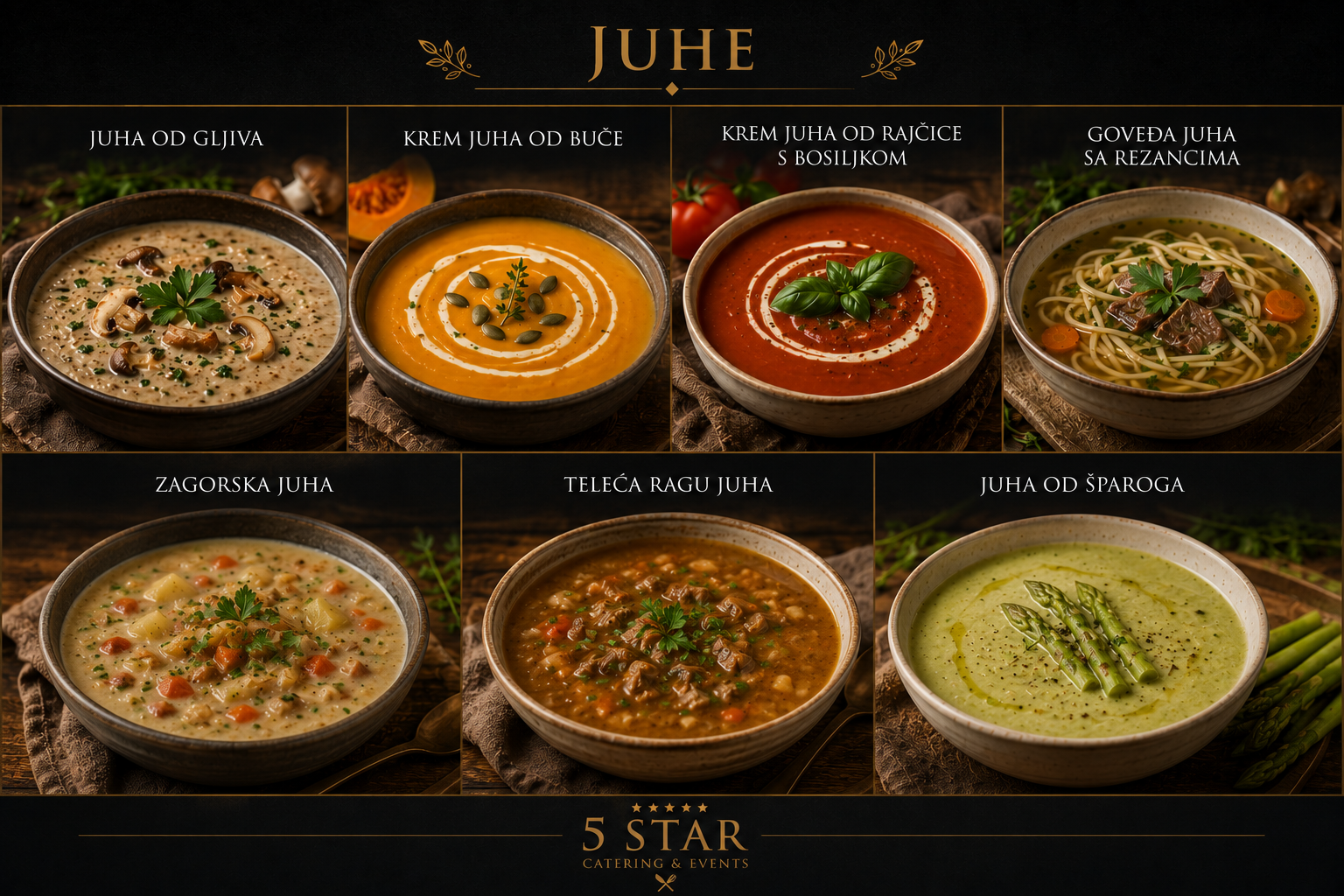 Izbor juha za catering